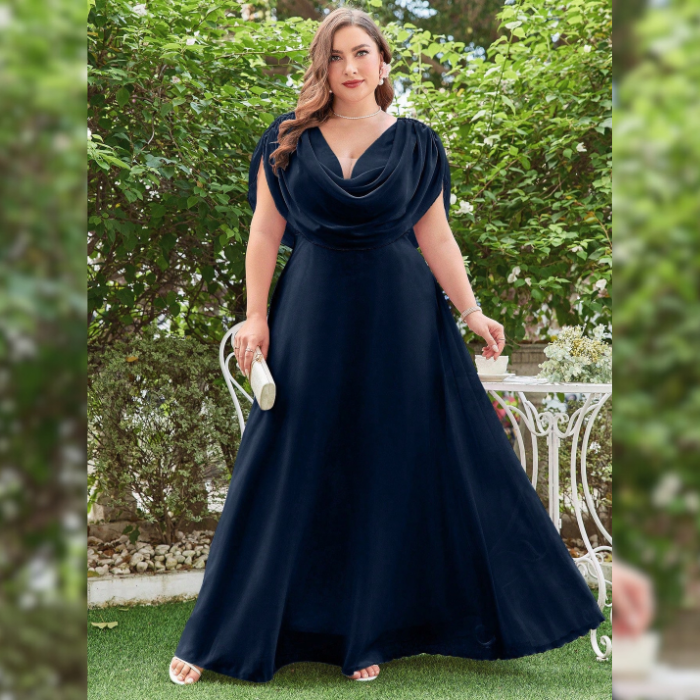 Vestido de Festa Longo Plus Size